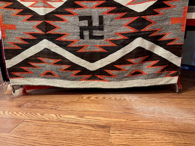 Antique Whirling Log Navajo Weaving, Navajo Rugs for sale, Telluride gallery, native american art gallery, telluride gift shop