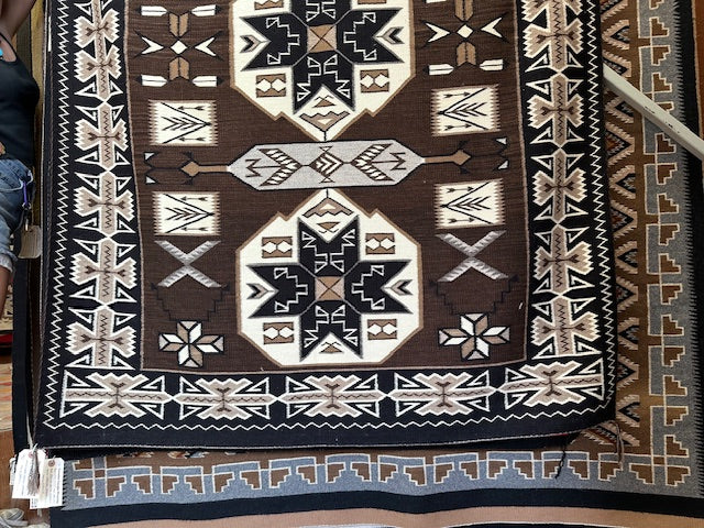 Cara Yazzie Gorman Very Fine Teec Nos Pos Navajo Weaving, authentic navajo rugs for sale, telluride gallery, telluride gift shop, native american art gallery