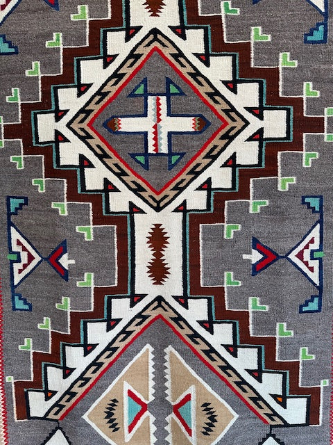 Vintage Teec Nos Pos Navajo Weaving, authentic navajo rugs for sale, telluride gallery, native american art for sale, telluride gift shop