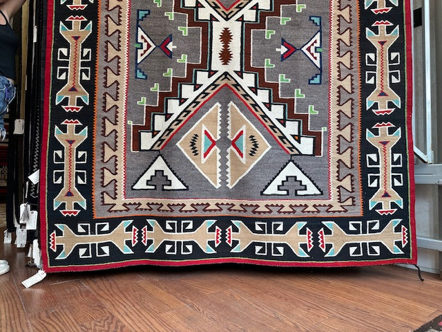 Vintage Teec Nos Pos Navajo Weaving, authentic navajo rugs for sale, telluride gallery, native american art for sale, telluride gift shop