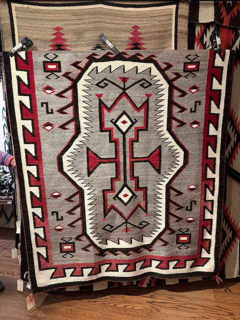 Crystal Navajo rug, navajo rug for sale, antique rug, navajo weaving for sale, telluride art gallery 
