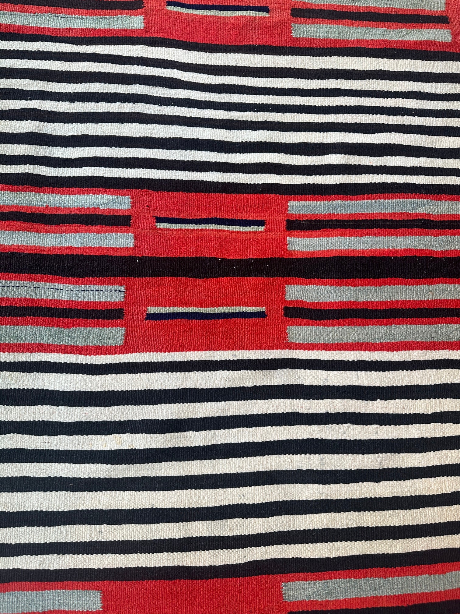 Antique 2nd Phase Navajo Chief Blanket c. 1880s - 57"x45"