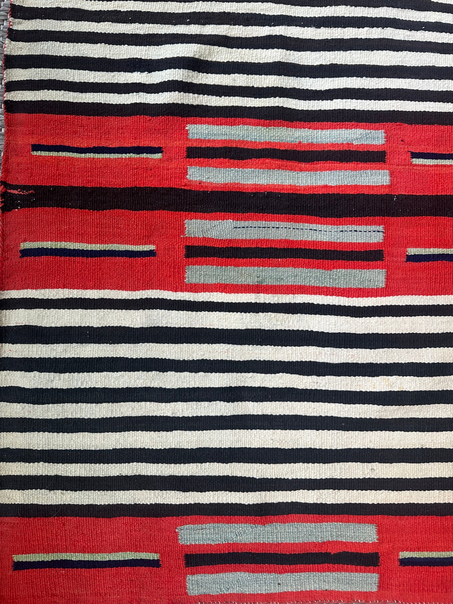 Antique 2nd Phase Navajo Chief Blanket c. 1880s - 57"x45"