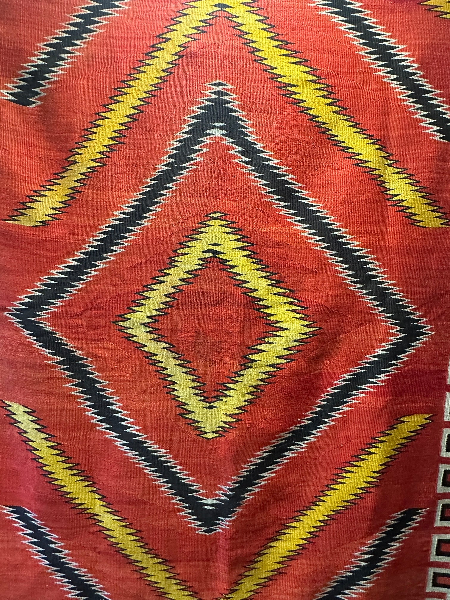 Antique Navajo Transitional Blanket 50" x 85" circa 1900s