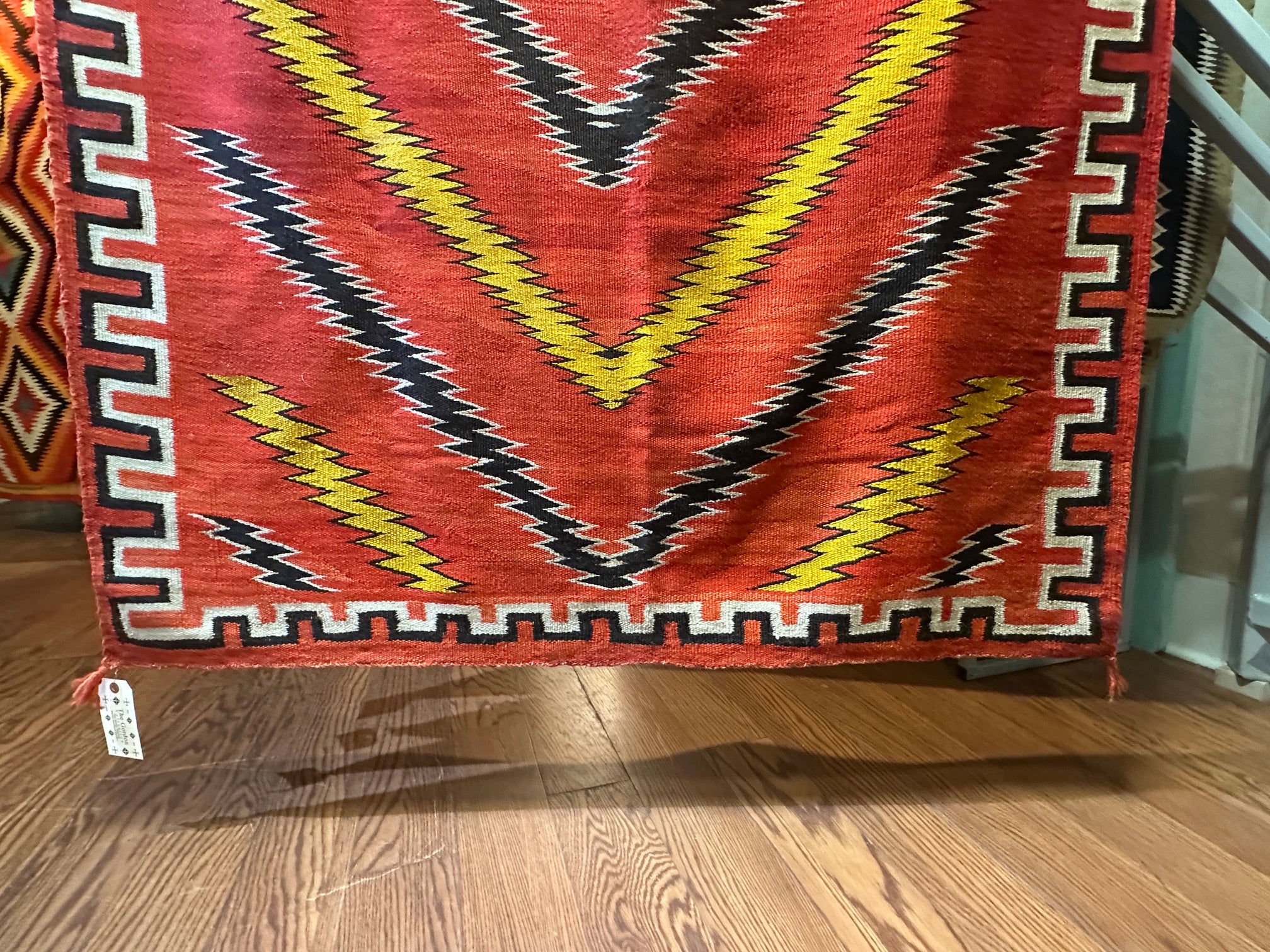 Antique Navajo Transitional Blanket 50" x 85" circa 1900s