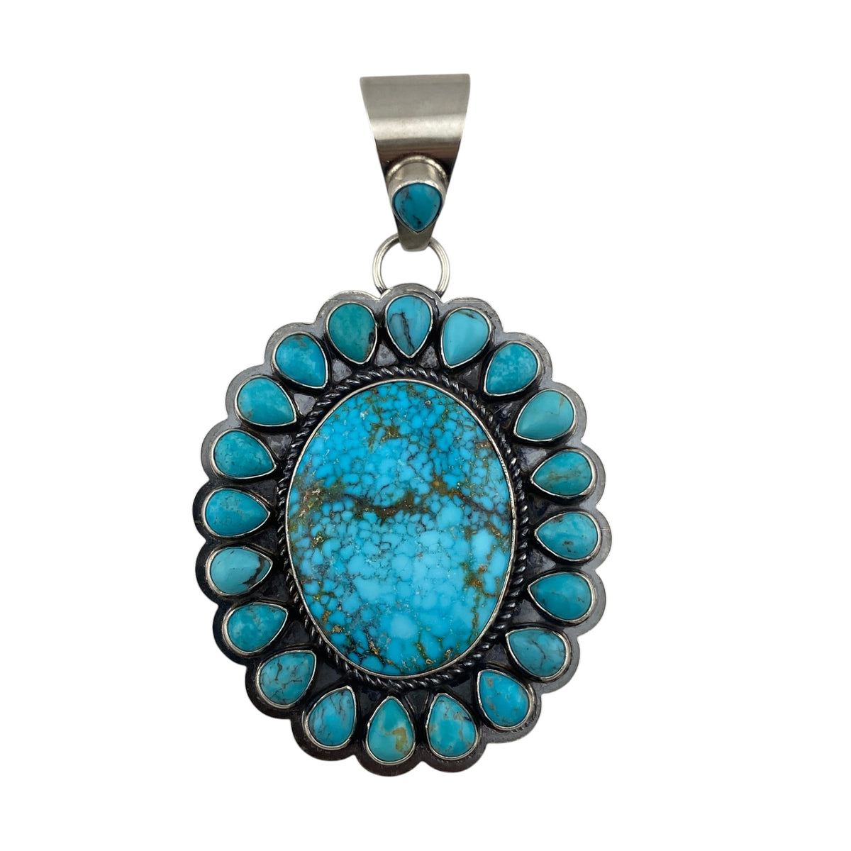 travis teller, turquoise pendant, navajo