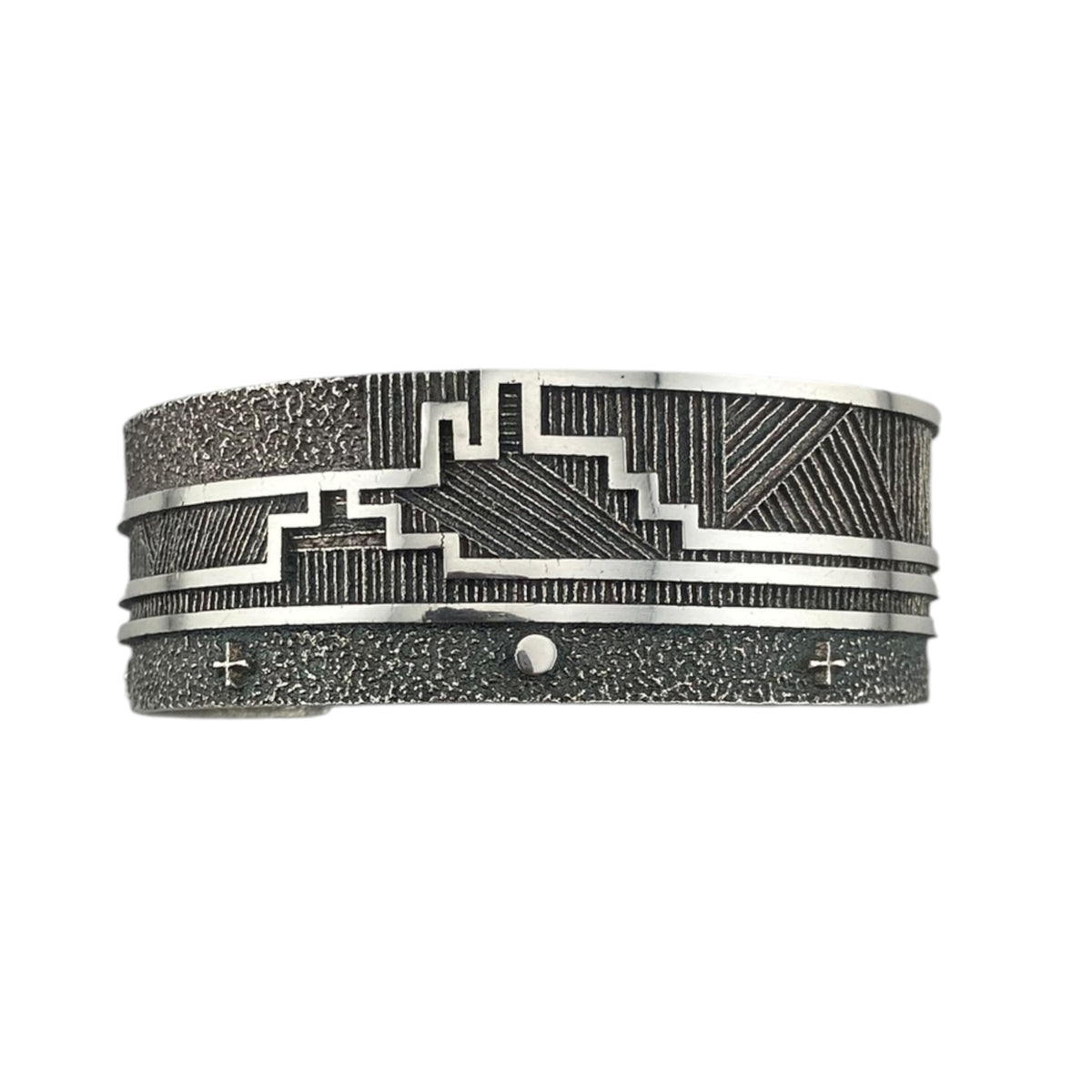 ric charlie, bracelet, monument valley, sterling silver cuff, tufa cast