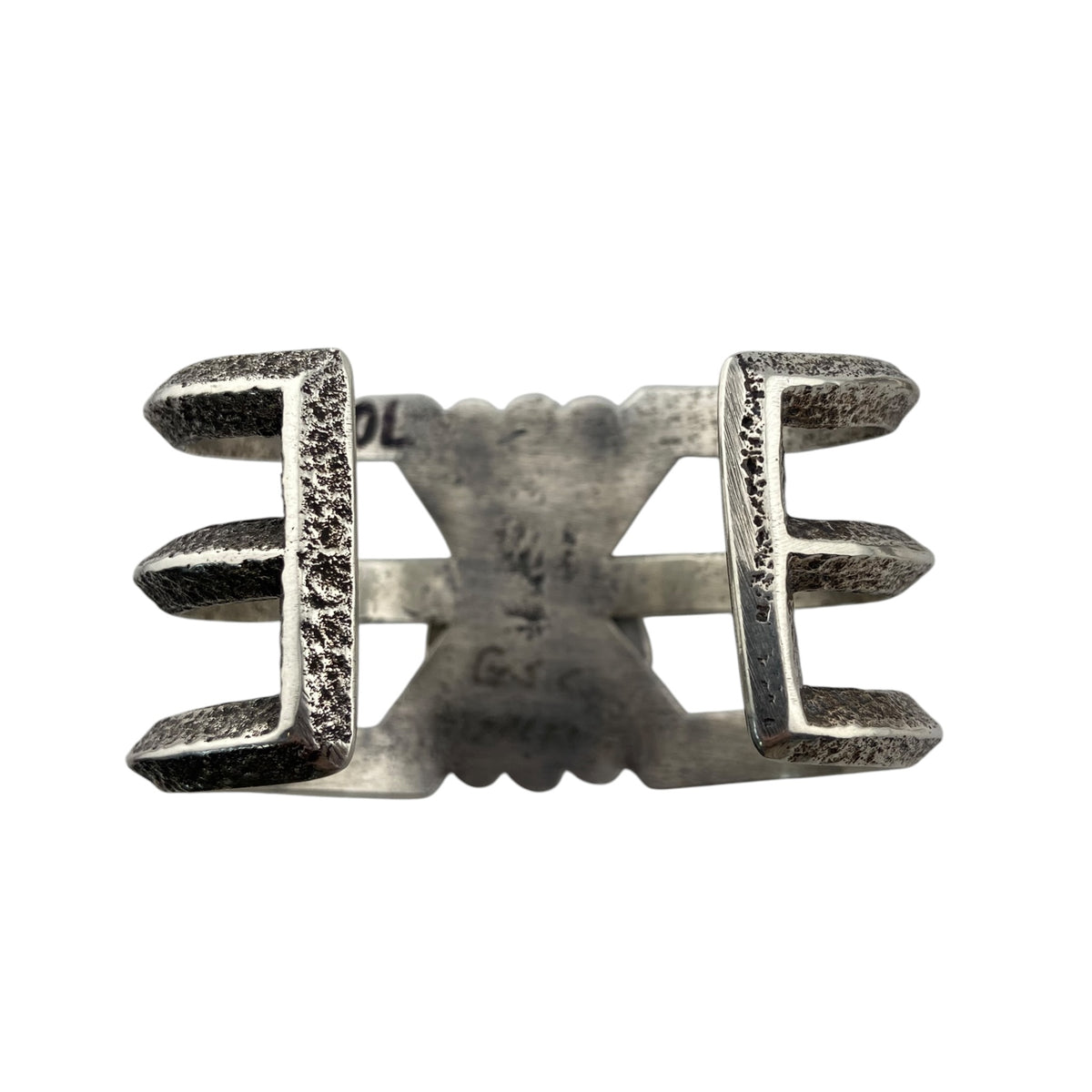 Gary Custer Navajo Tufa Cast Bracelet w/Picaso Marble