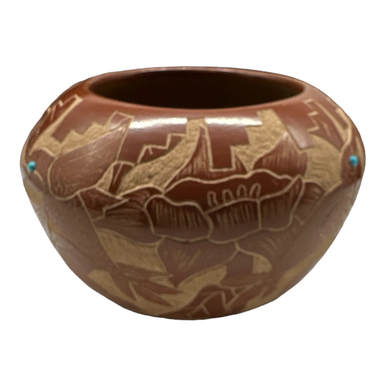 Santa Clara Gwen Tafoya pottery, telluride gift shop, native american art, santa clara pottery 