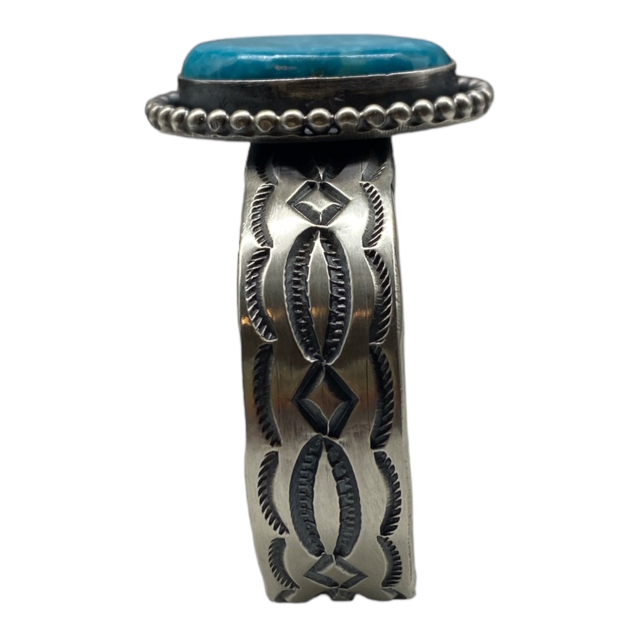 Chimney Butte/Juan G Navajo Turquoise Bracelet