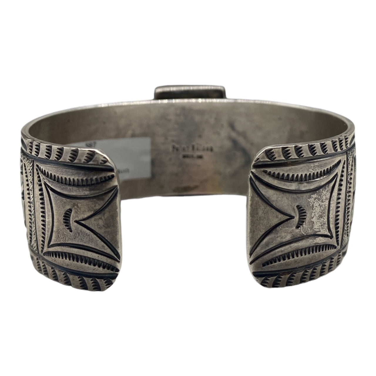Peter Nelson Navajo Turquoise & Overlay Bracelet