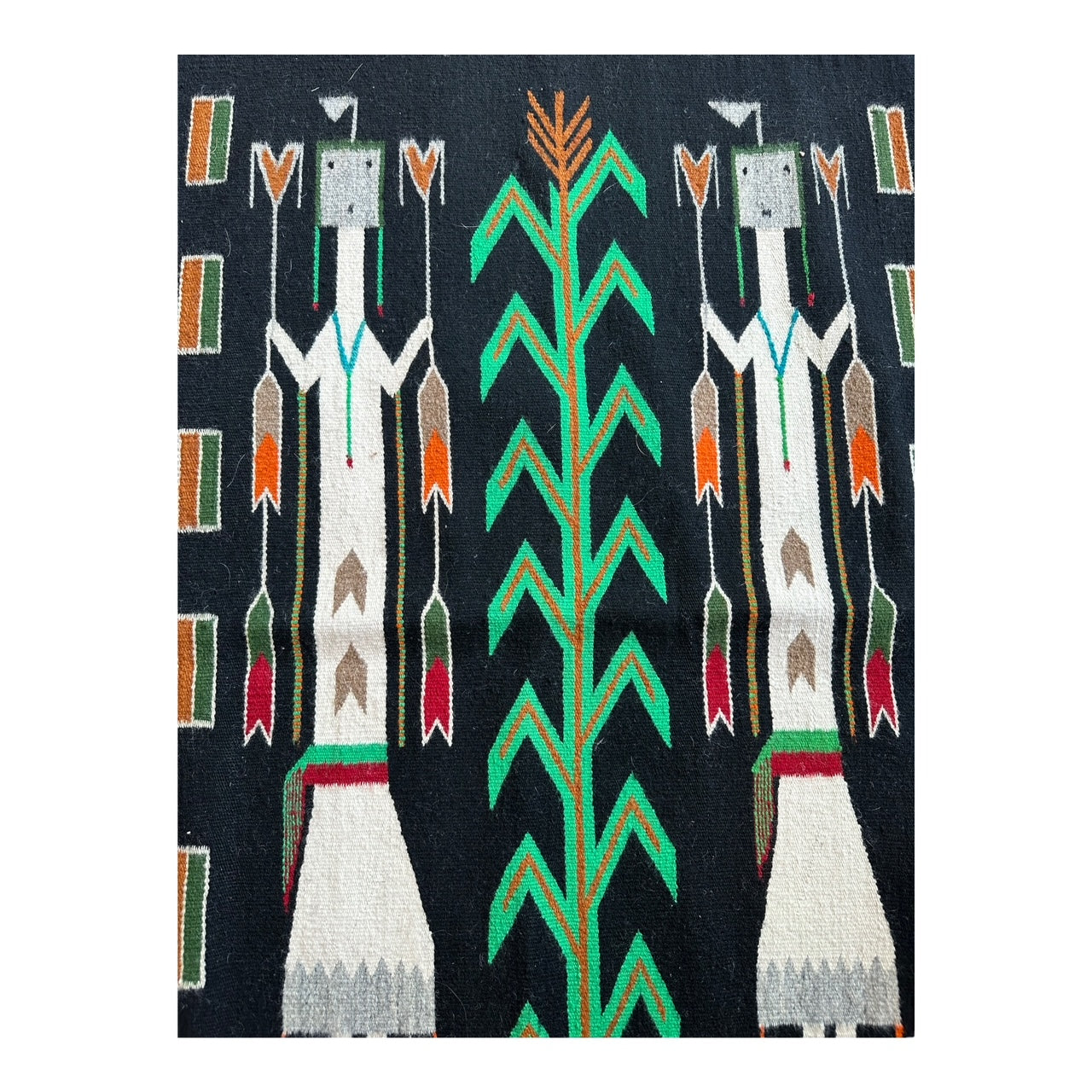 Yei Navajo weaving, navajo rug, vintage navajo weaving, telluride gift shop, native american arts 