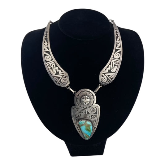 hopi, sterling silver, king's manassa turquoise, hopi jewelry, telluride jewelry store, native american jewelry, hopi overlay