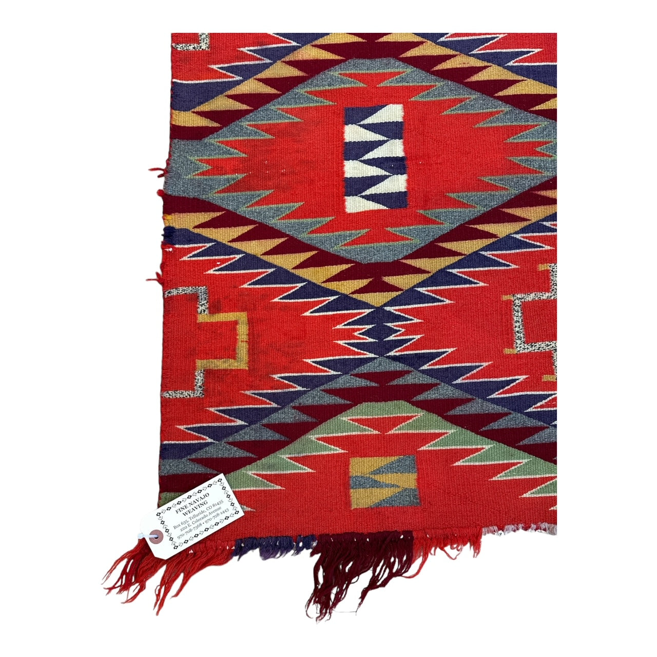 Antique Germantown Navajo Weaving, navajo rug for sale, authentic navajo weaving, telluride furnishings, telluride gallery