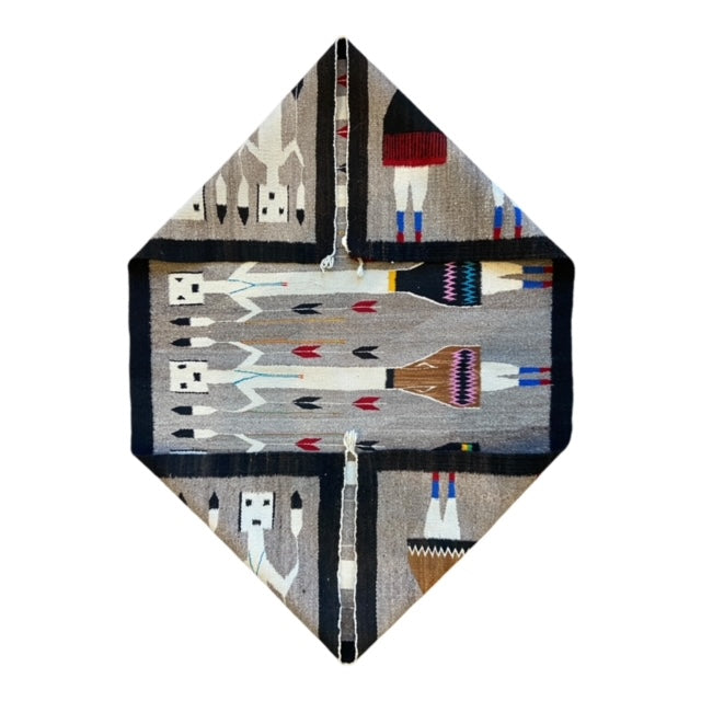 Vintage Yei weaving 34"x47"
