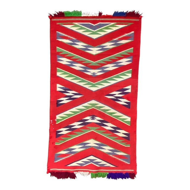 navajo weaving, germantown, childs blanket, antique, telluride gallery