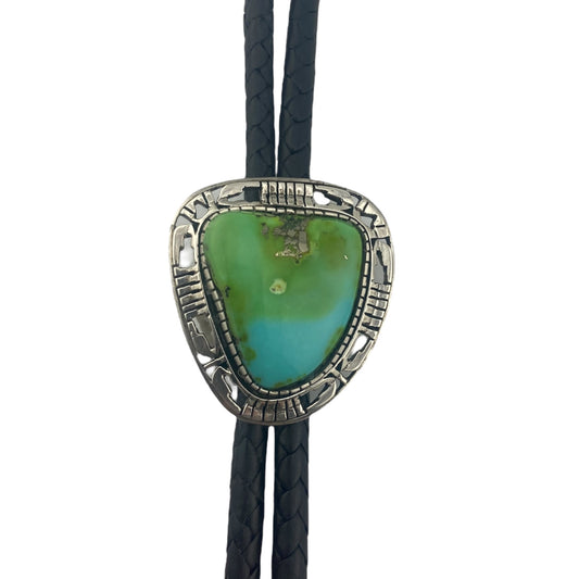 sonoran gold turquoise, bolo tie, sterling silver, navajo jewelry, jewelry store telluride