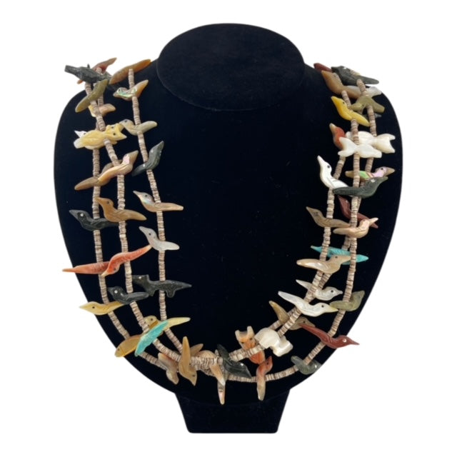zuni, fetish necklace, heishi beads, zuni jewelry, native american jewelry, jewelry store telluride, zuni jewelry for sale