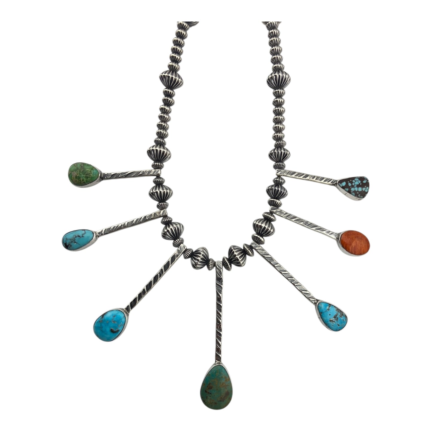 Teller Multi Stone Raindrop Necklace