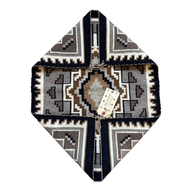 Mary Henderson Two Grey Hills Navajo Weaving 19.5" x 26"