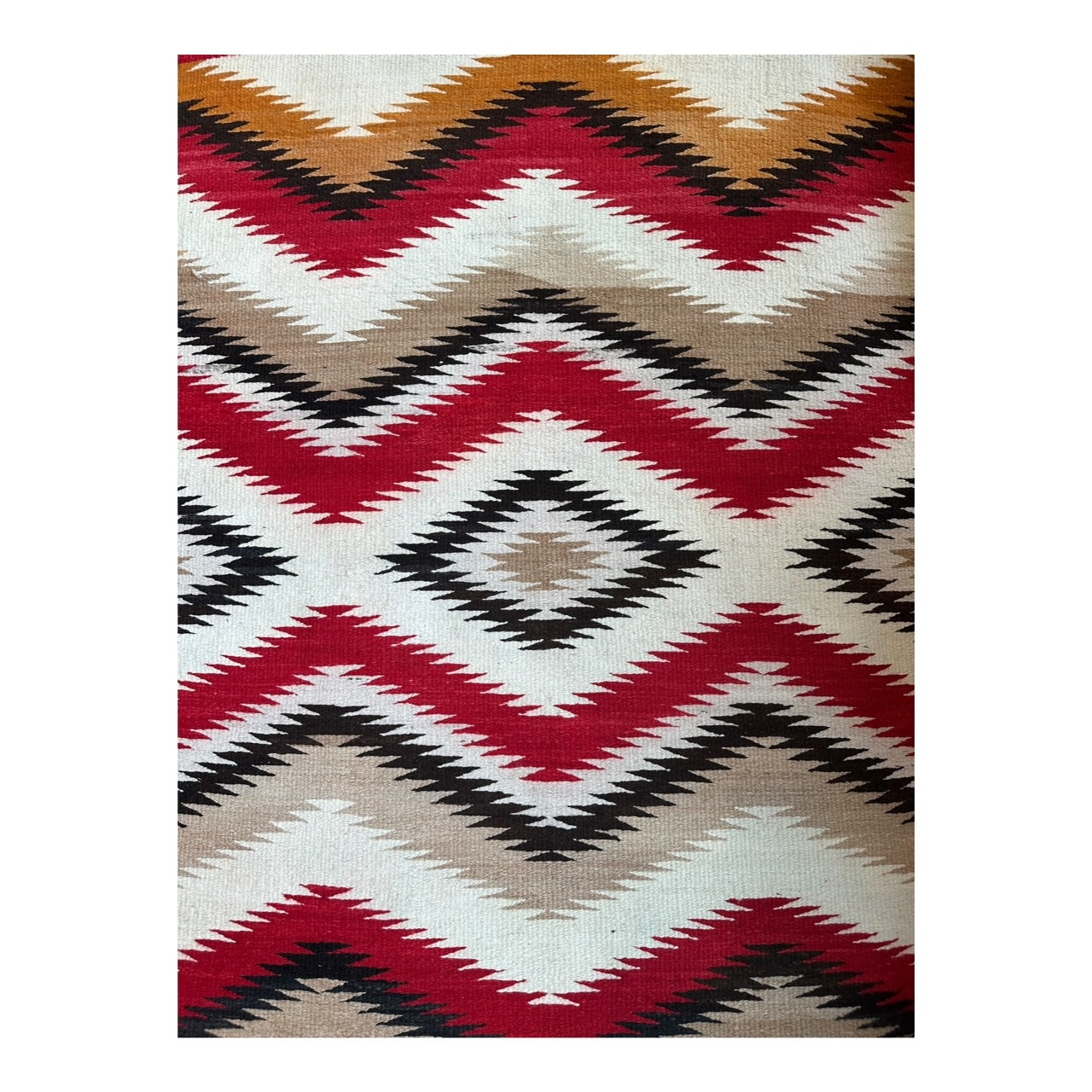 Vintage Eye Dazzler Navajo Weaving, authentic navajo rug for sale, telluride gallery, telluride home furnishings, telluride gift shop