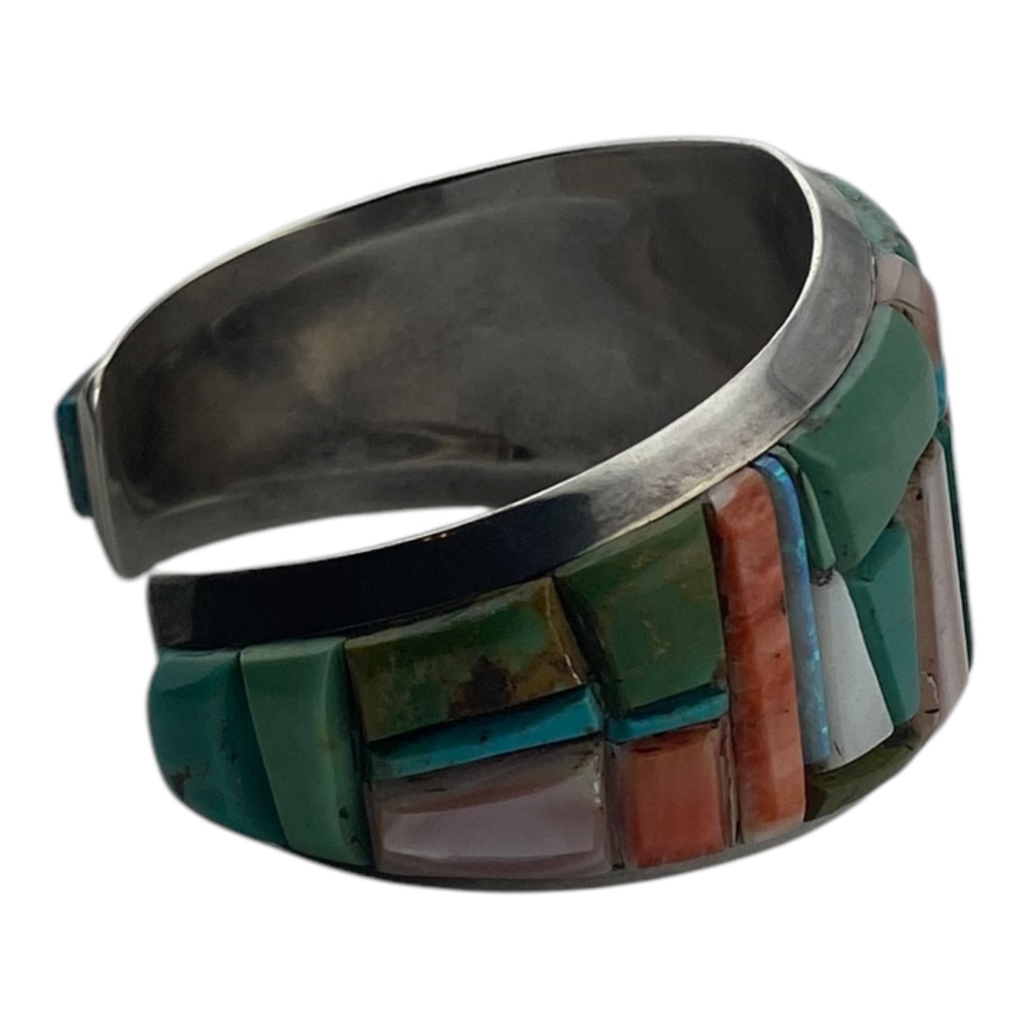 Emery Yazzie Mosaic Inlay Navajo Bracelet