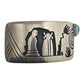 Reymond Sequaptewa Hopi Overlay With Corn Maiden & Turquoise Bracelet