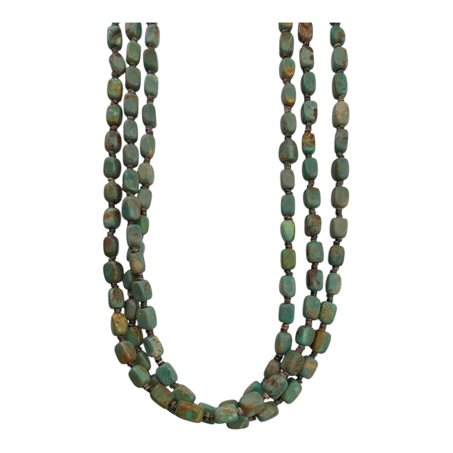 Mary & Everett Teller 3 Strand Royston Beads