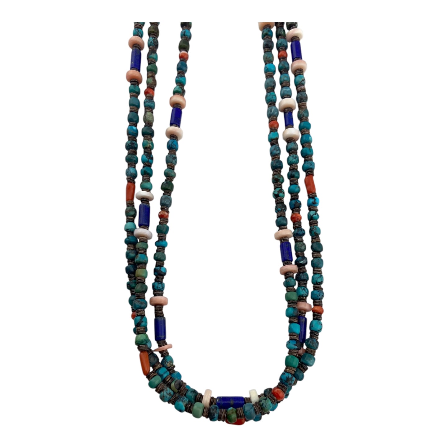 Mary & Everett Teller Multi Stone 3 Strand