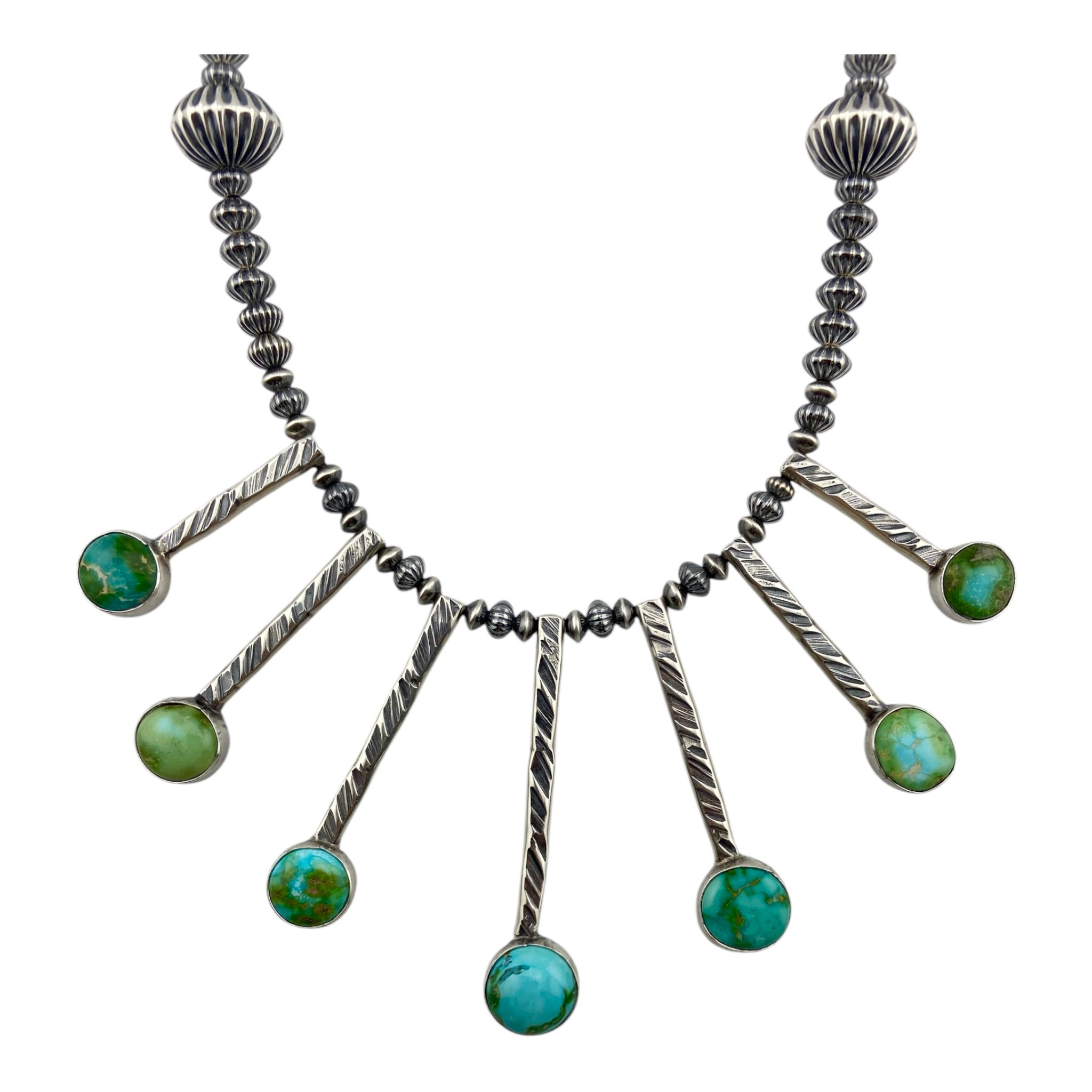 Mary & Everett Teller Sonoran Gold Raindrop Navajo Necklace
