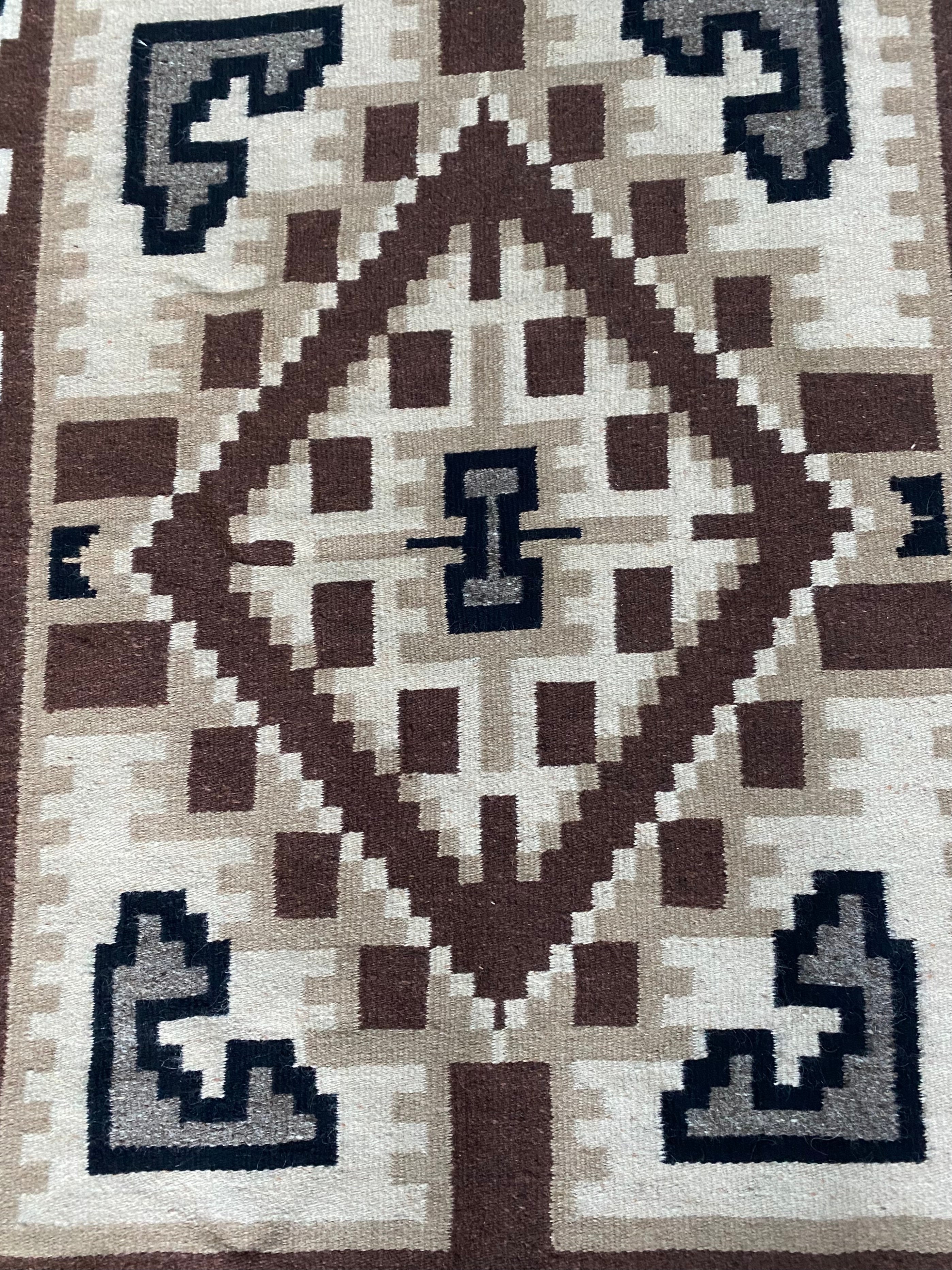 Two Grey Hills 35" x 45.5" Circa 1950s