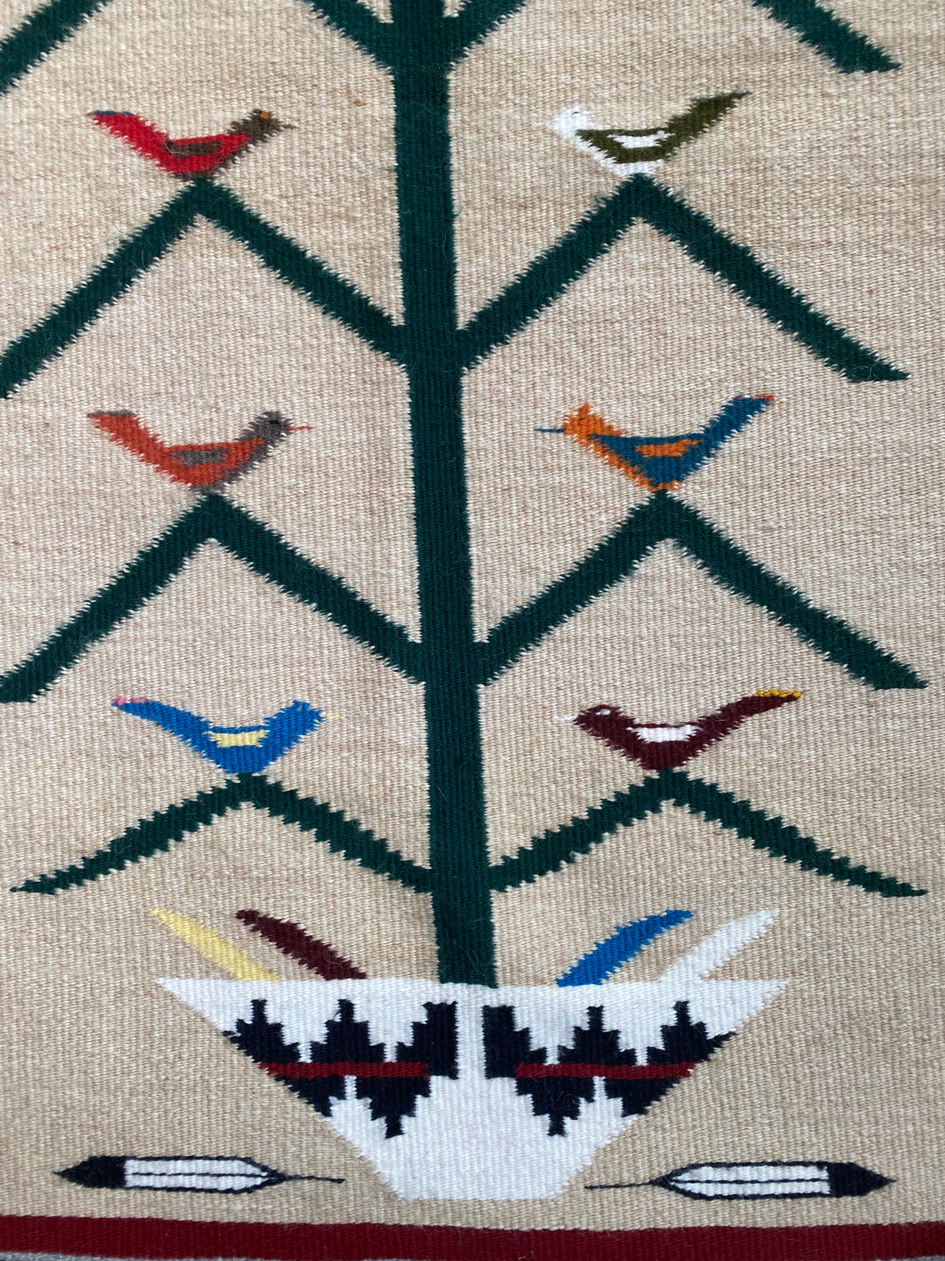 Lorraine Katso Tree of Life Pictorial Weaving - 33" x 56"