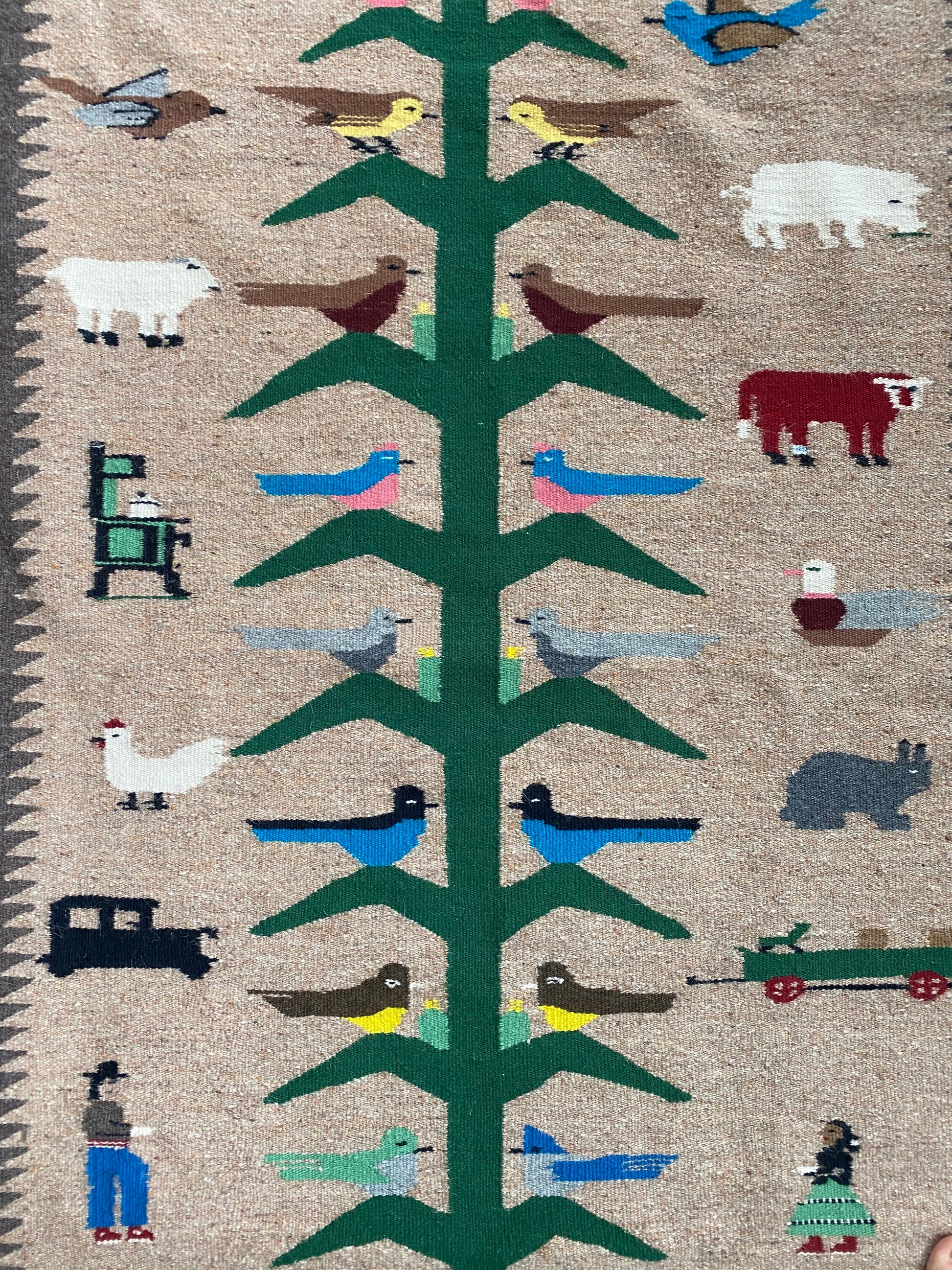 Authentic Navajo, Tree of Life Navajo weaving, navajo rug for sale, telluride furnishings, telluride gallery