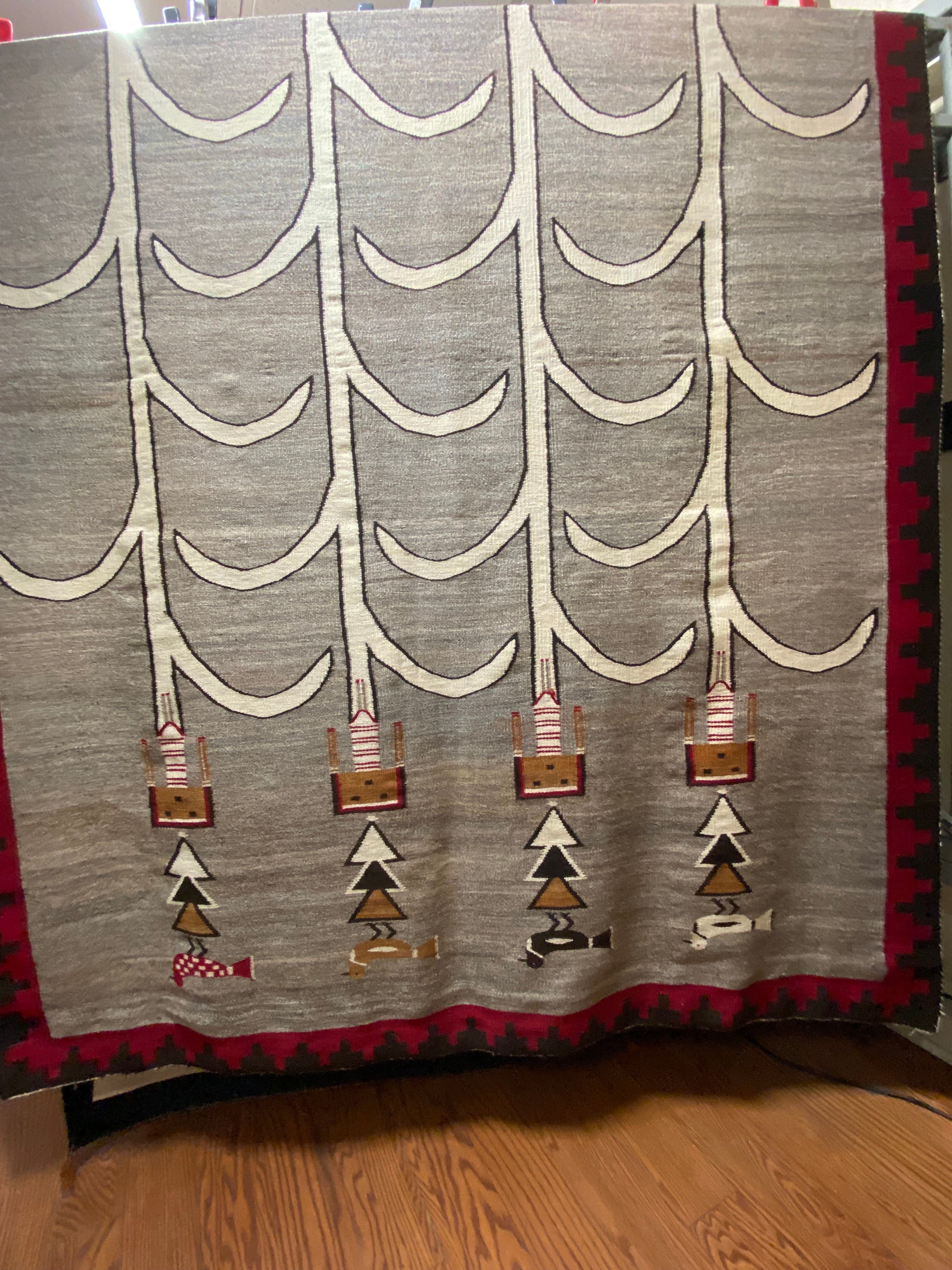 Vintage Corn Yei - 71.5" x 141"