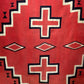 Antique Hubbell Double Diamond Red Germantown Navajo Weaving, navajo rug for sale, authentic navajo weaving, telluride furnishings, telluride art gallery 