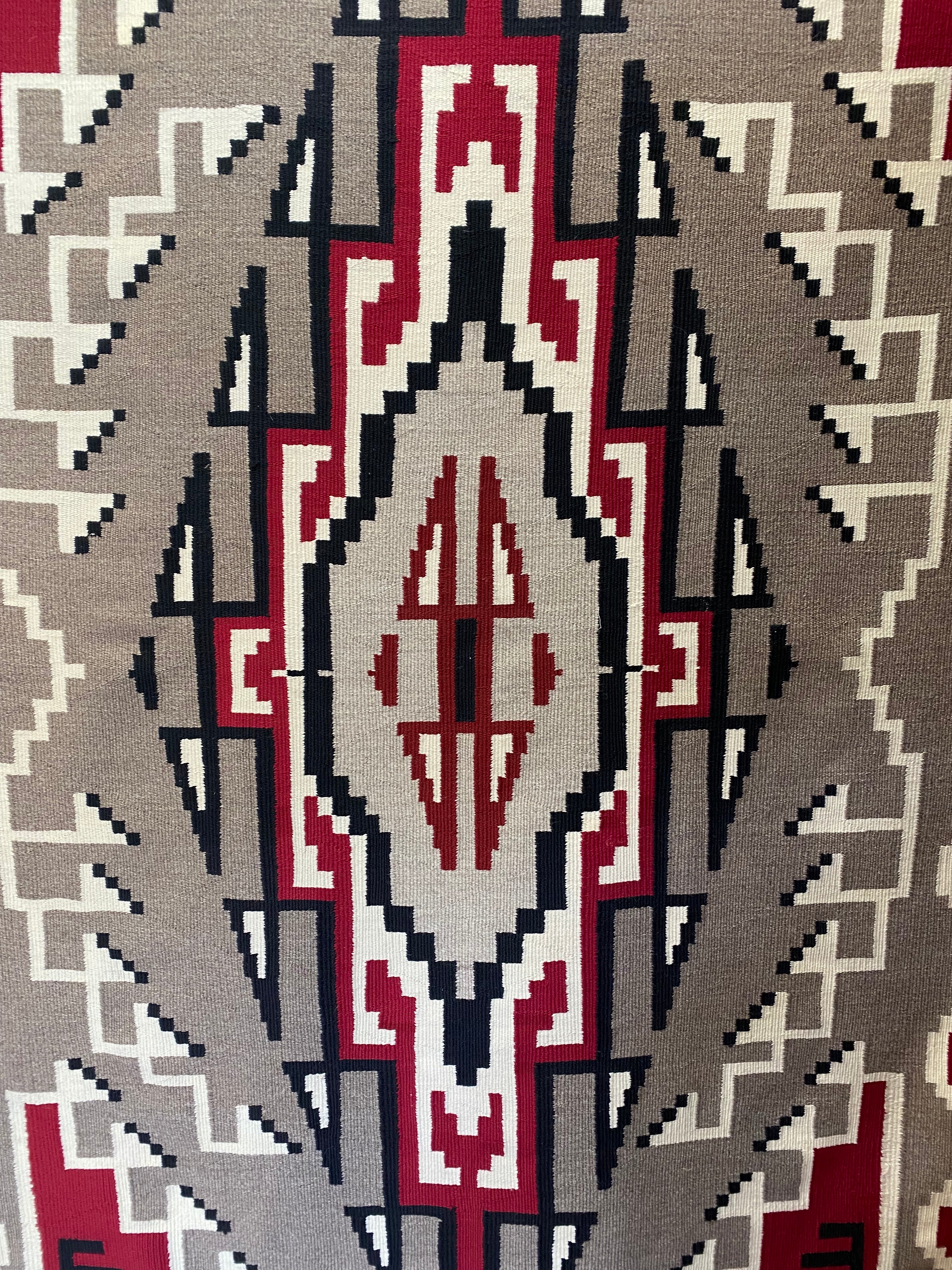 Ganado Navajo rug for sale, authentic navajo weaving, Klagetoh Navajo rug, telluride furnishings, telluride art gallery 