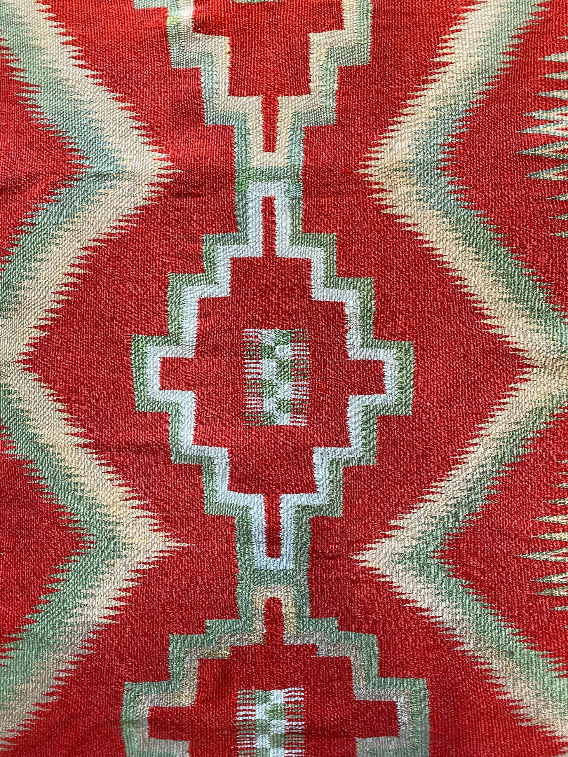 Antique Germantown and Raveled Flannel Navajo Weaving, navajo rug for sale, authentic navajo weaving, telluride furnishings, telluride art gallery