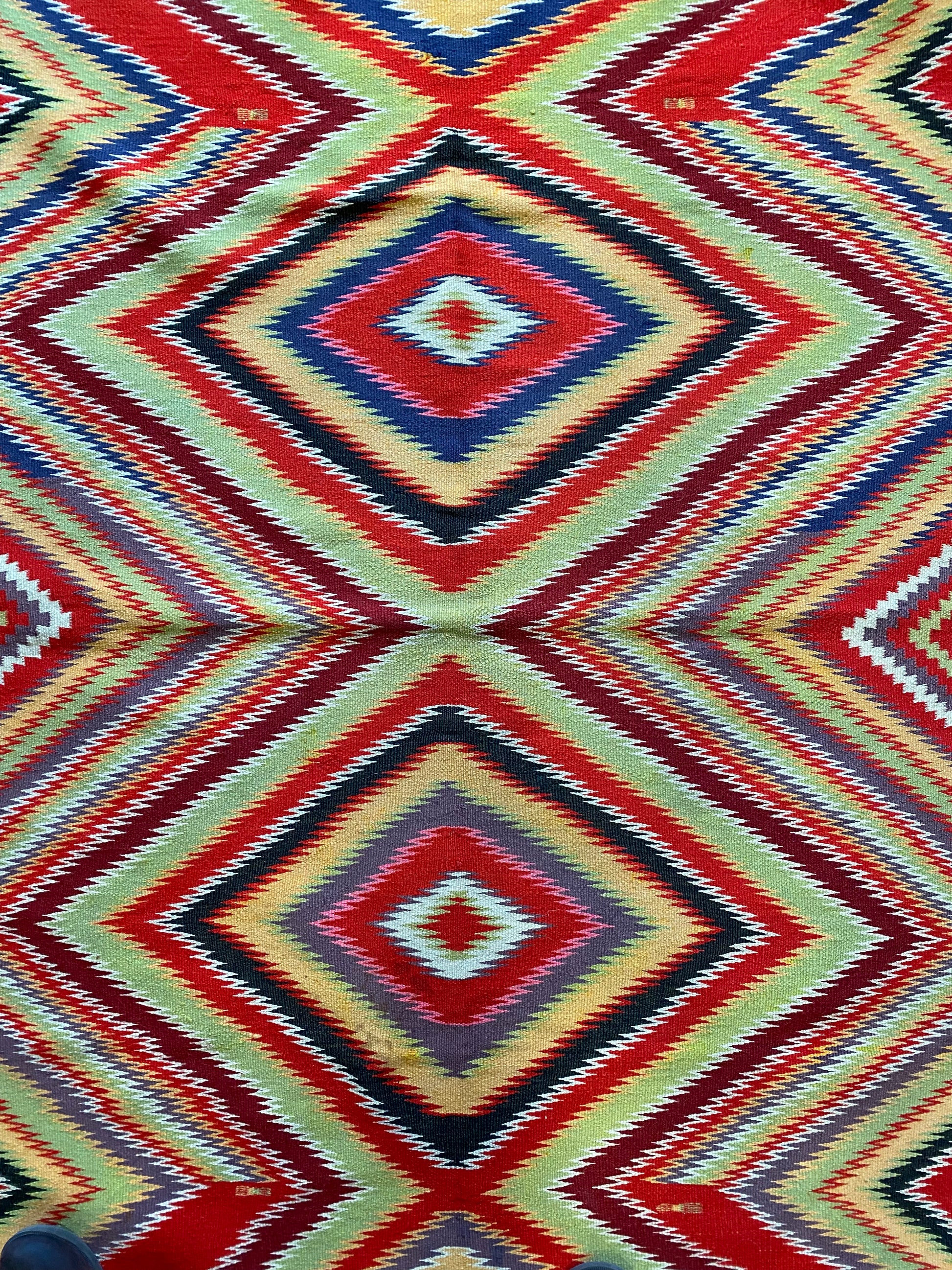 Navajo Germantown weaving, navajo rug for sale, antique navajo weaving, telluride furnishings, telluride art gallery
