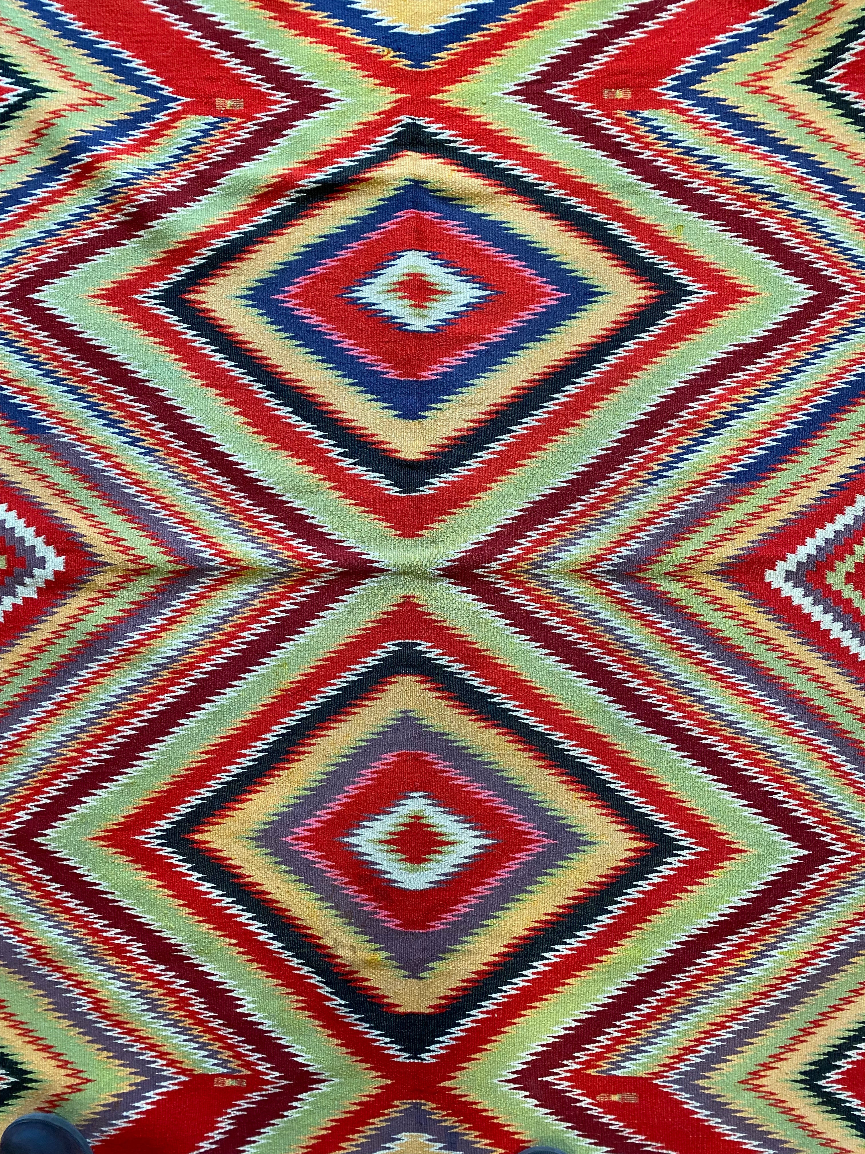 Navajo Germantown weaving, navajo rug for sale, antique navajo weaving, telluride furnishings, telluride art gallery
