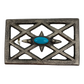 navajo sterling silver tufa cast turquoise belt buckle telluride co 