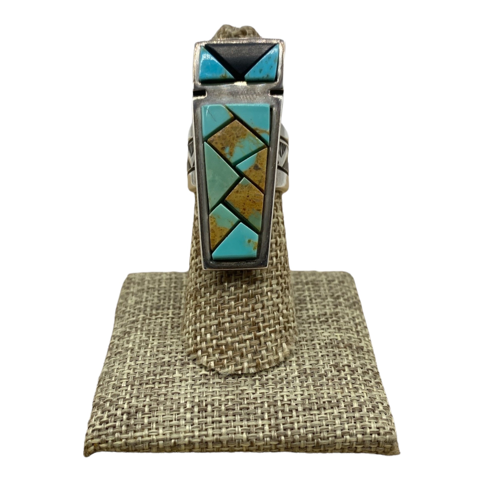navajo inlay turquoise ring Telluride CO