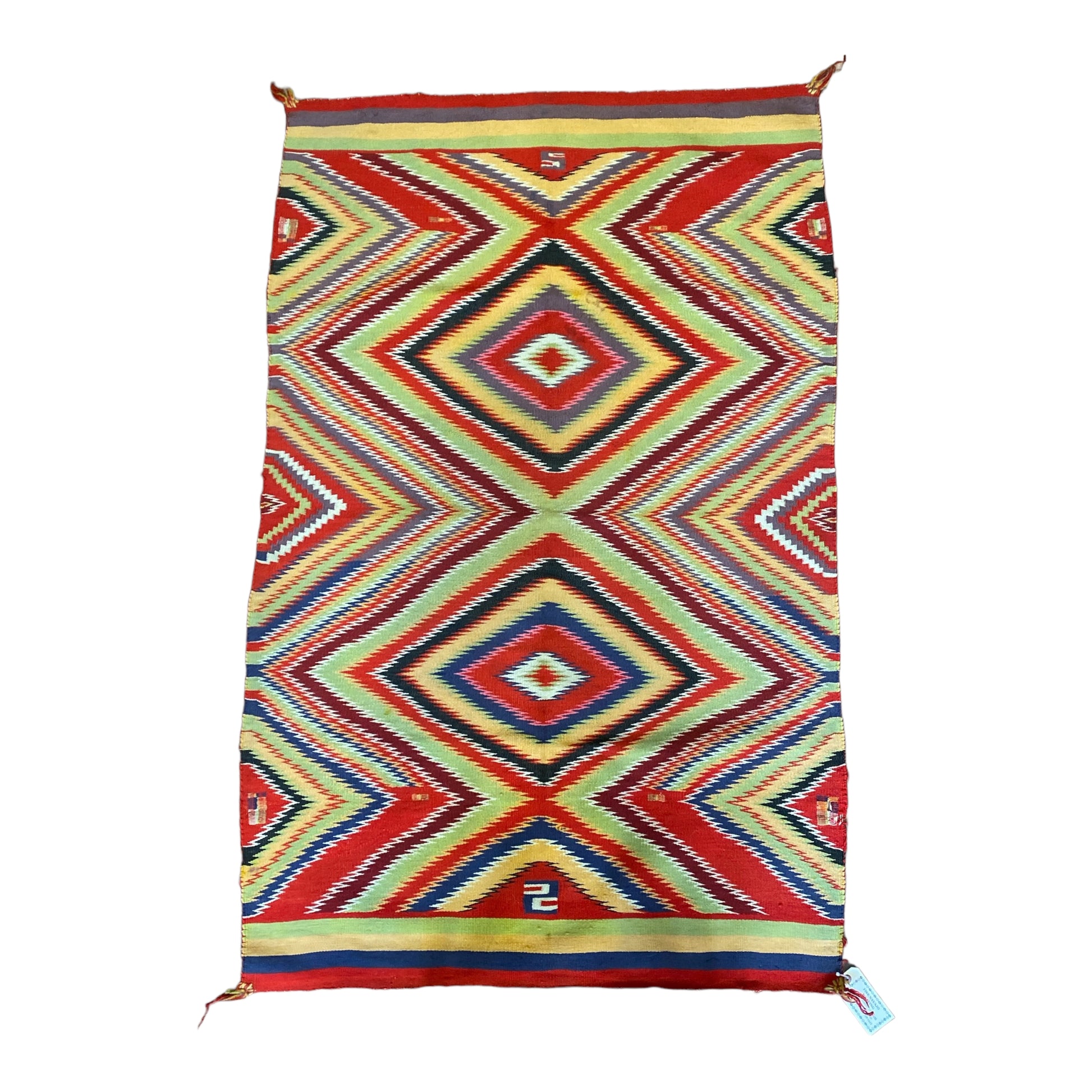 Navajo Germantown weaving, navajo rug for sale, antique navajo weaving, telluride furnishings, telluride art gallery 