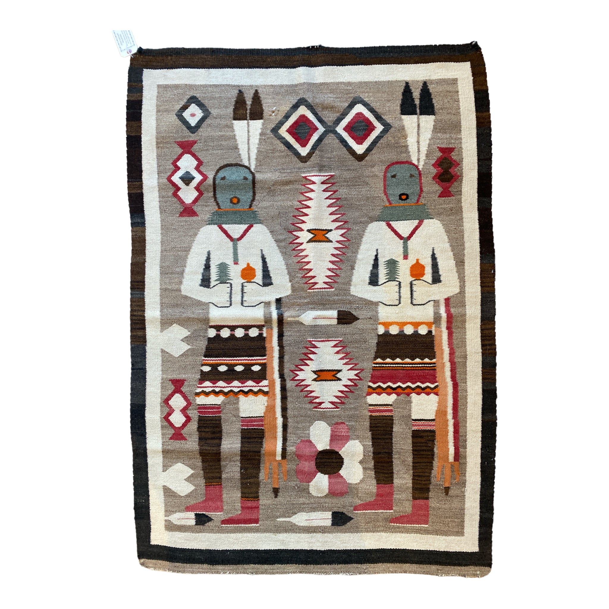 Navajo Pictorial Yei Be Chei Rug Native American outlet Size 24” X 14.5”