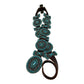 Navajo Turquoise and Silver Cluster Concho Belt