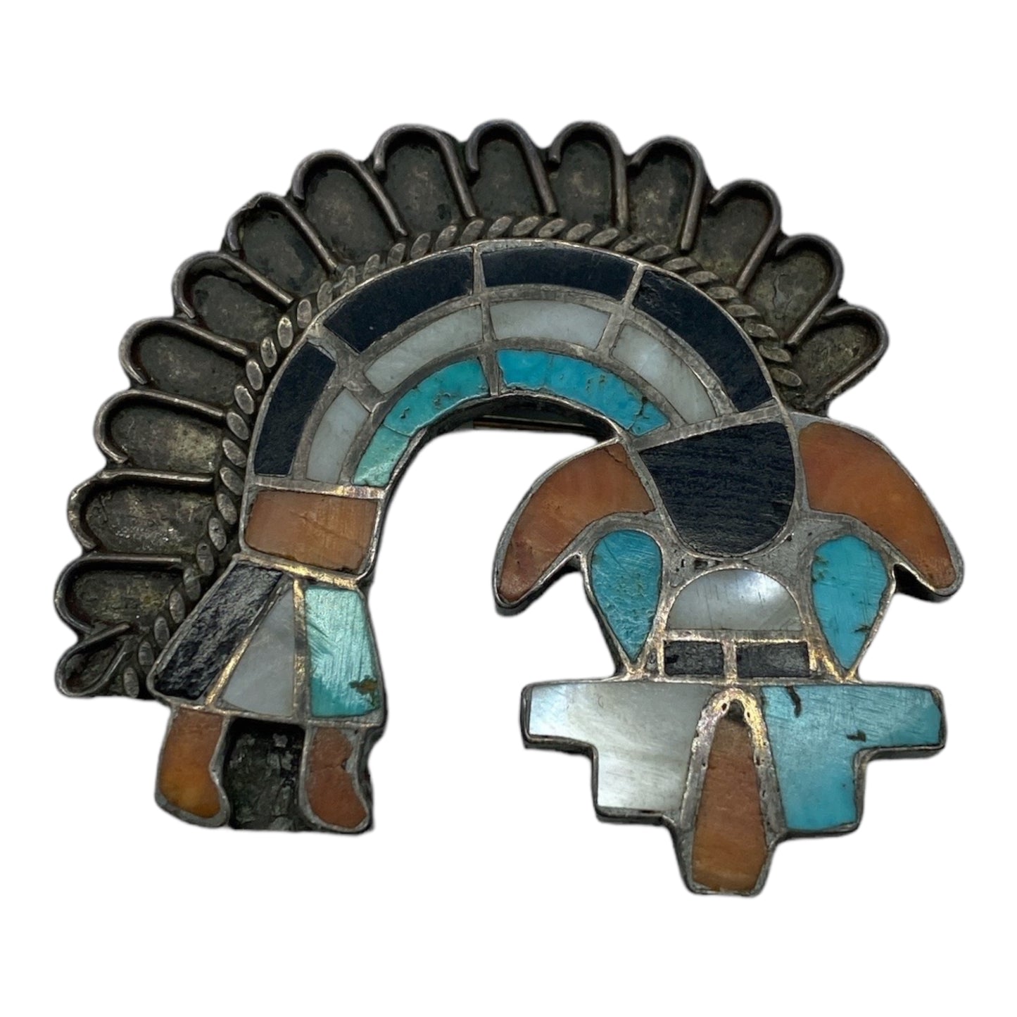 Vintage Zuni Inlay Pin