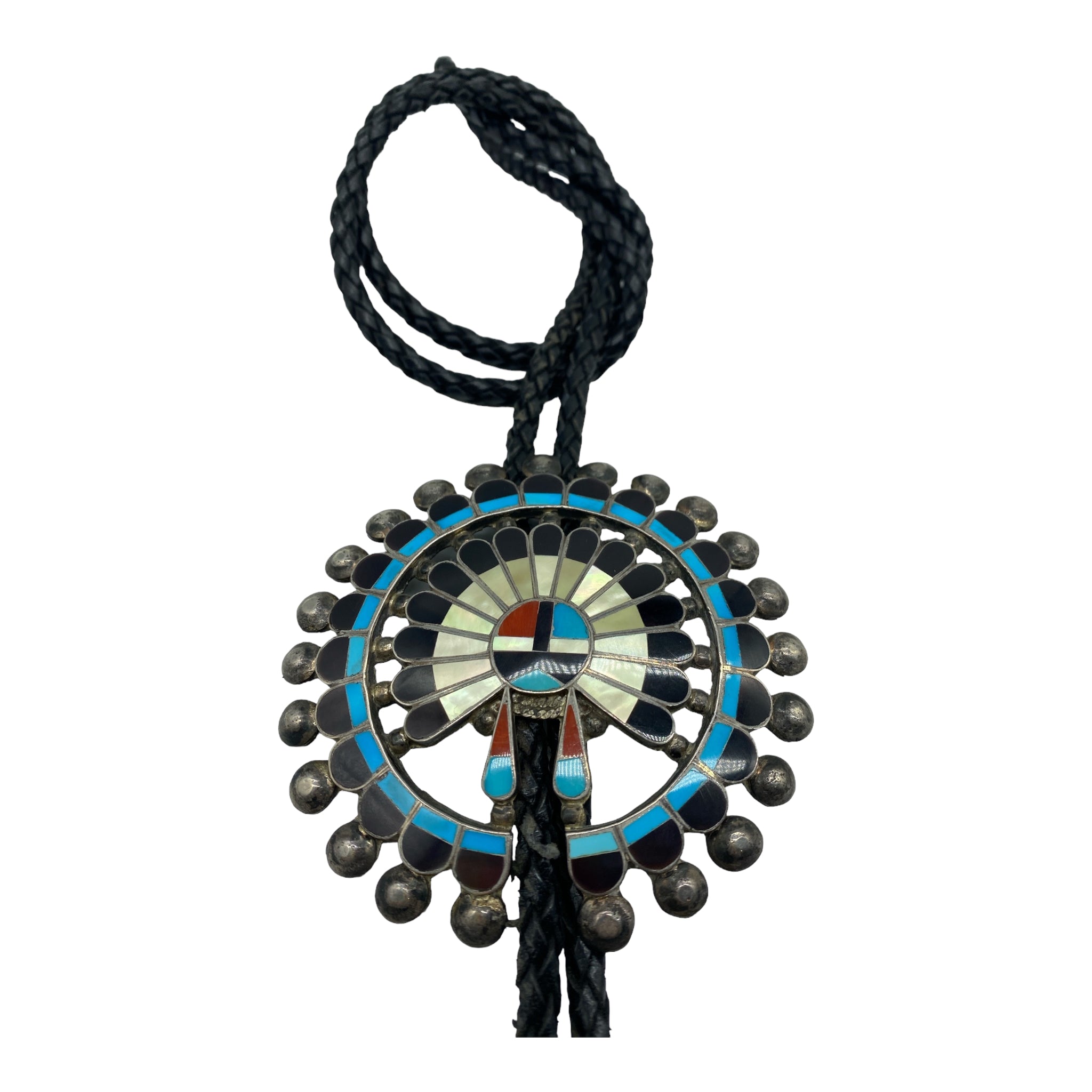 Zuni Inlay Bolo Tie