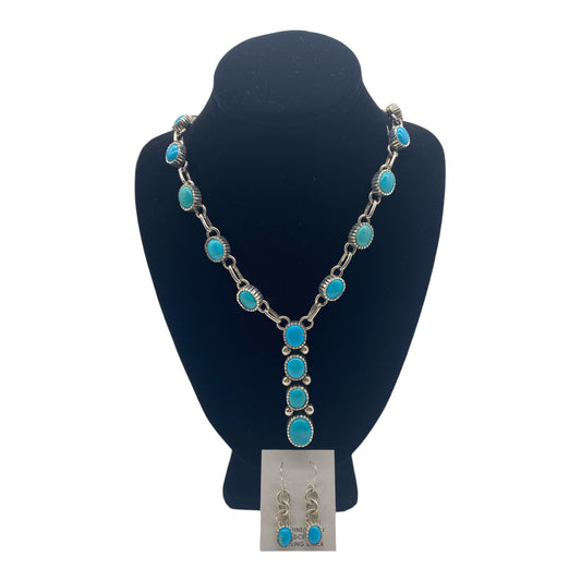 Landon Secatero Lariat Necklace & Earring Set