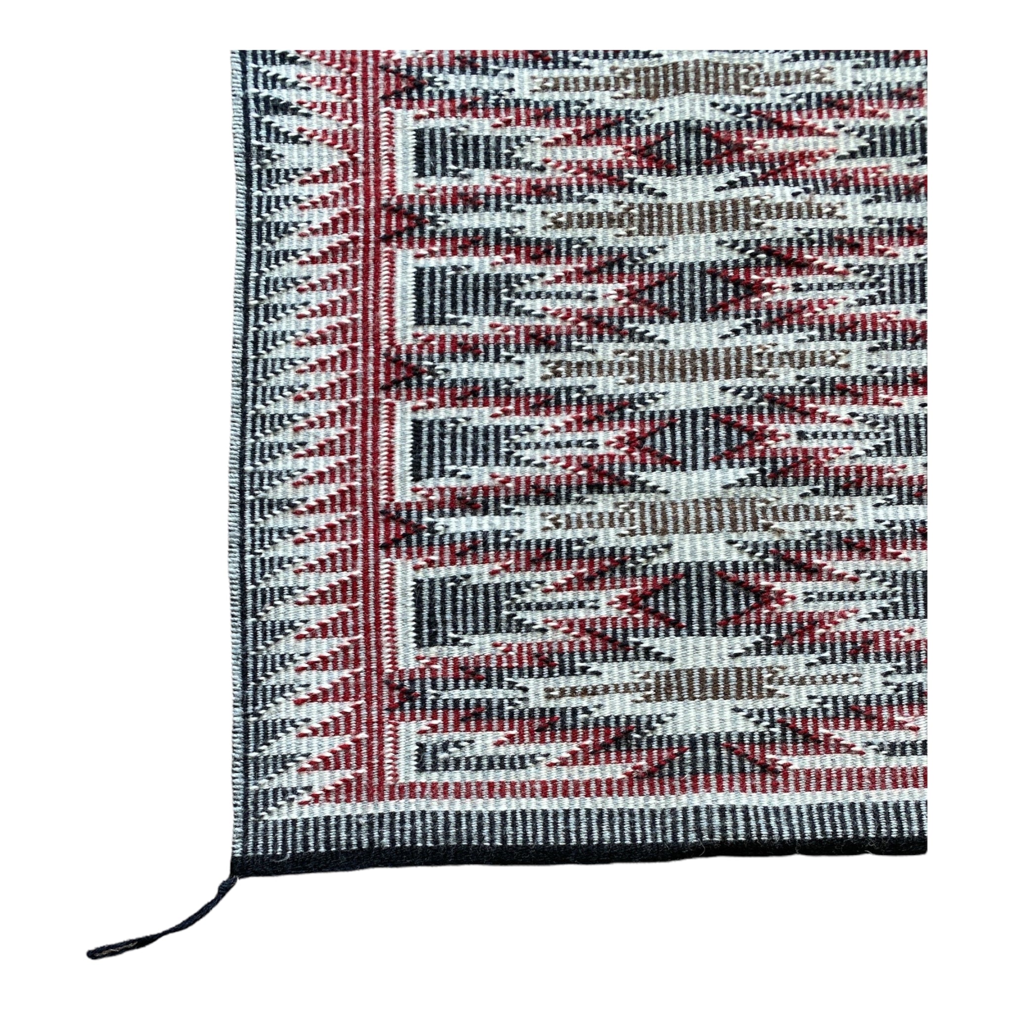 Charmaine Tsosie Raised Outline/Eye Dazzler Navajo Weaving - 23" x 35"