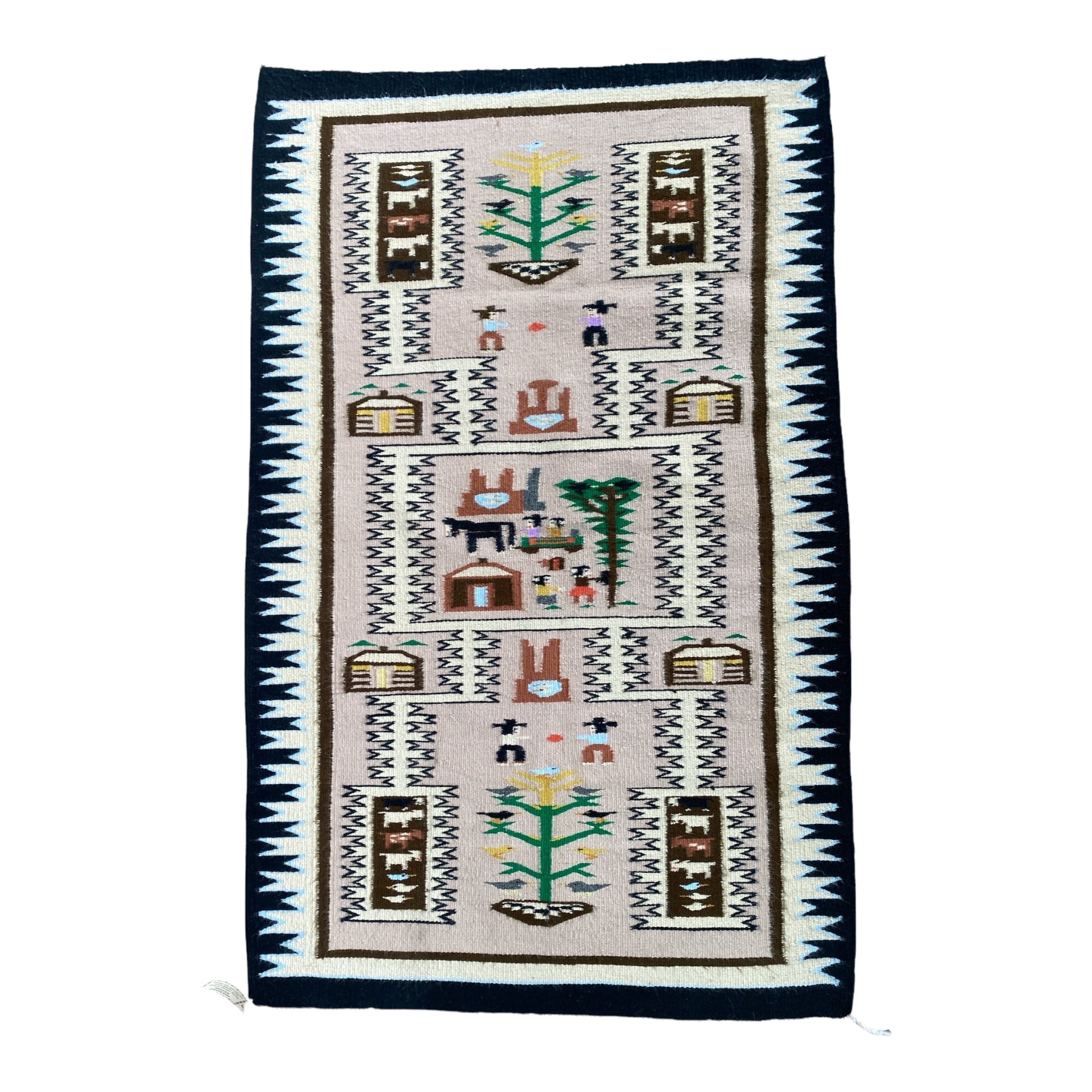 Nancy Clearwater Pictorial Storm Pattern Weaving 35.5" x 56.5"