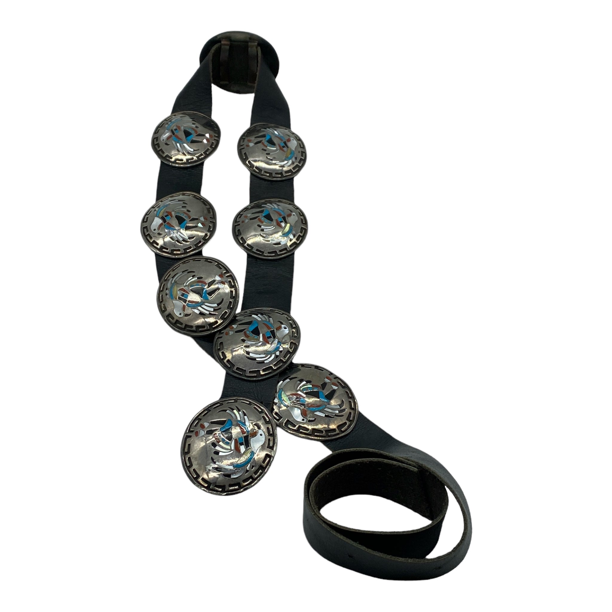 Harry Spencer Inlay Navajo Concho Belt